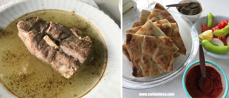 Dostlar Haşlama Midyat, kuzu haşlaması ve yöresel ekmek