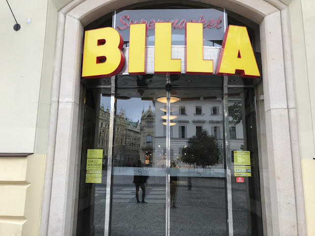 Billa Market Prag, şarap ve alkolsüz içecekler için uygun fiyatlı market