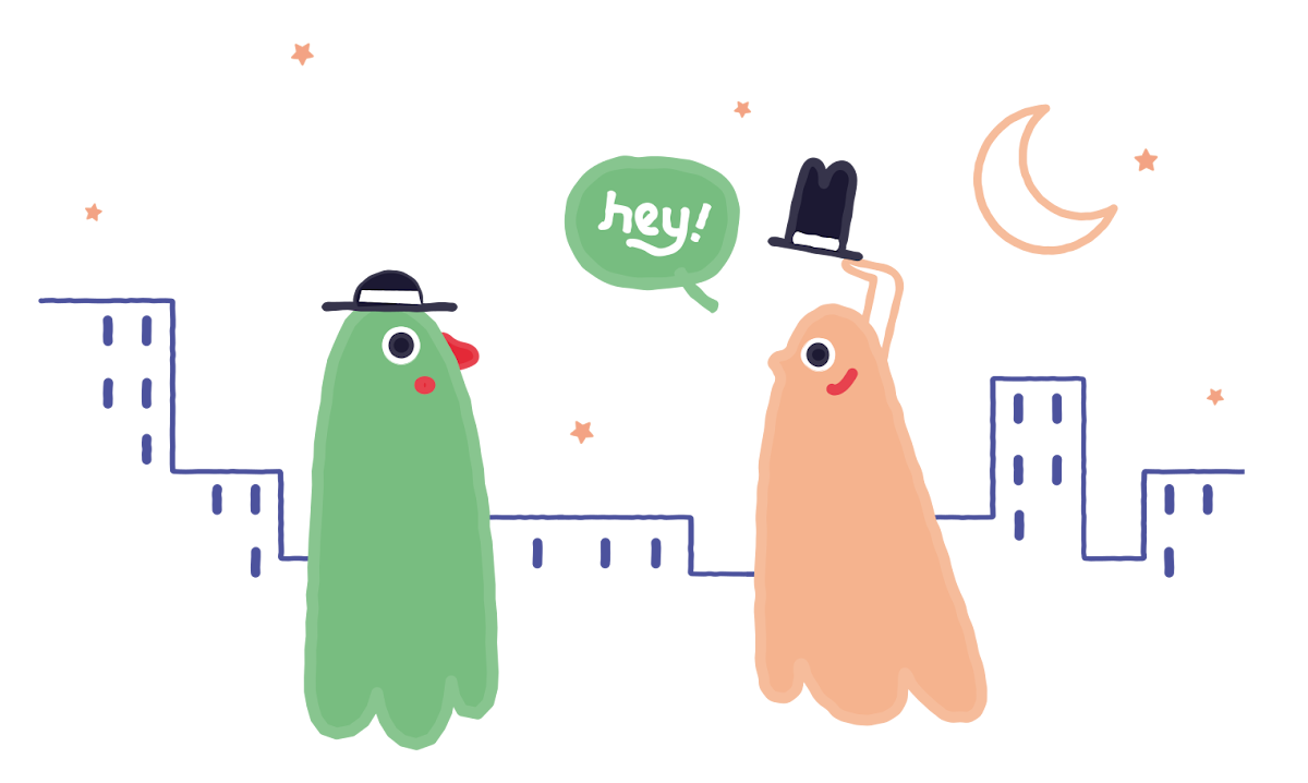 Hayalet mutfak konseptini temsil eden bir teslimat kutusu ve mutfak görseli